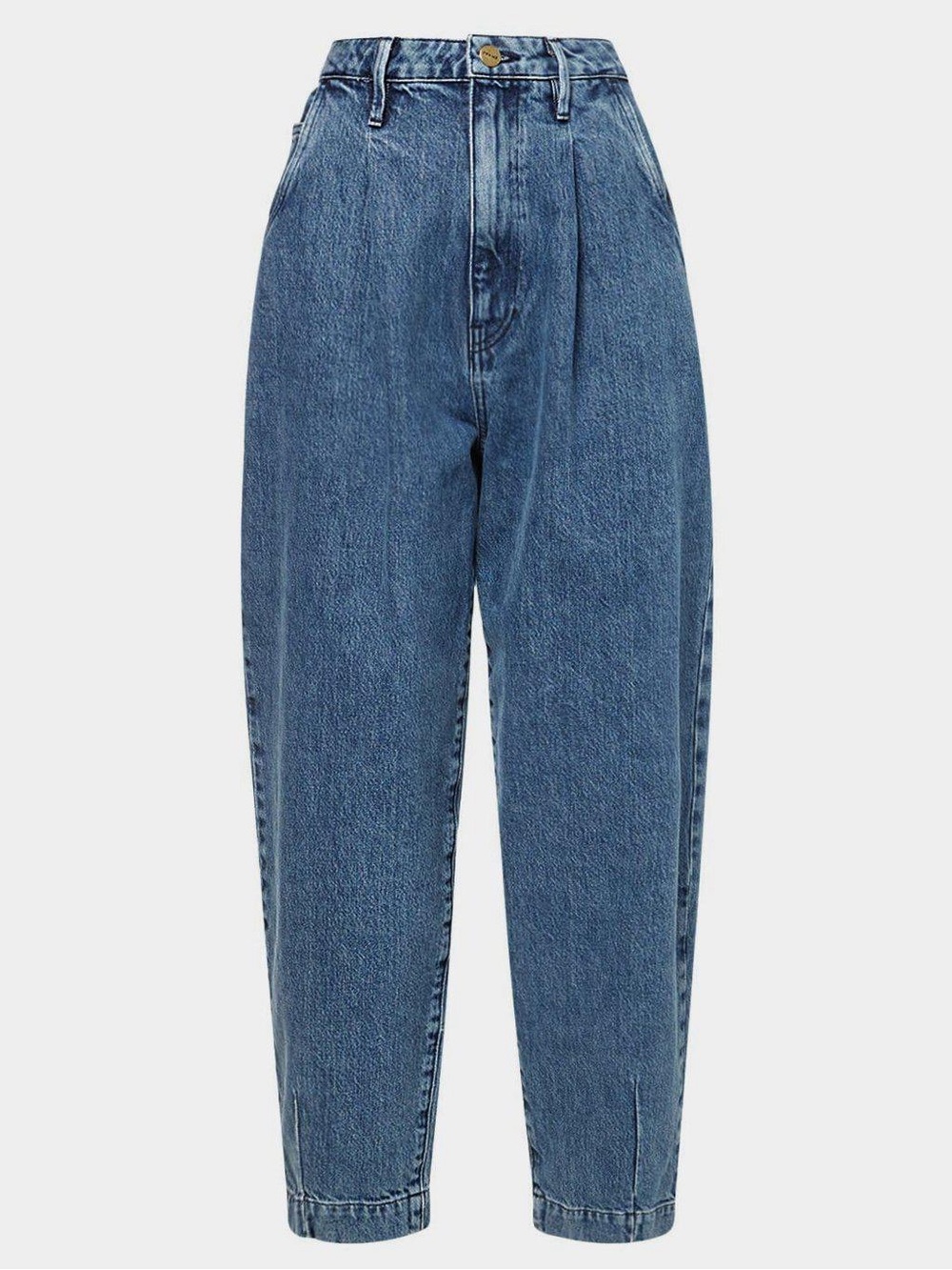 FRAME Pleated Barrel Leg Jeans in Campus , Size 30 - Picture 13 of 13